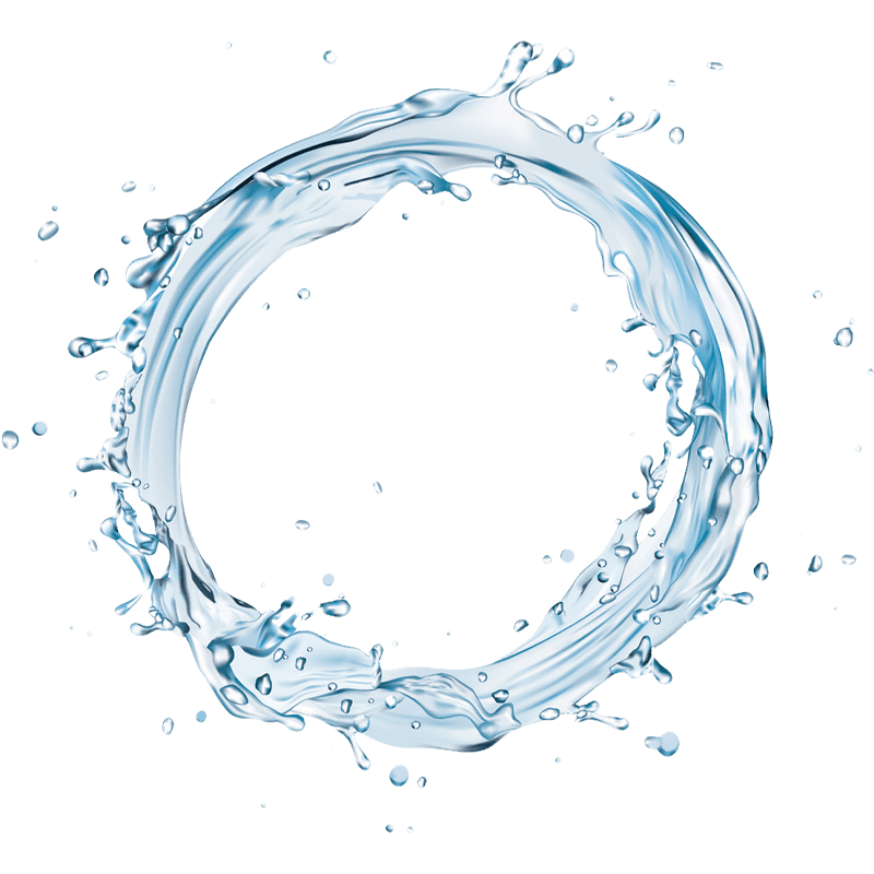 wheel of spinning water